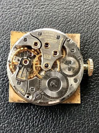 Vintage Men’s Longines Watch Movement Caliber 23zc 17 Jewels Parts