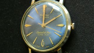 Rare Vintage Mudu Gents 1960’s Mechanical Special De - Luxe 17 - Jewel Watch.