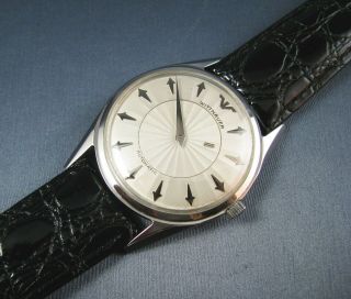 Vintage Longines Wittnauer Ss Mystery Dial Automatic Mens Watch 17j 11an 1960s