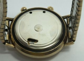 Jaeger LeCoultre Memovox Mens Alarm Wrist Watch 10K Gold Filled Non Runner LF373 6