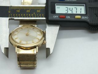 Jaeger LeCoultre Memovox Mens Alarm Wrist Watch 10K Gold Filled Non Runner LF373 9