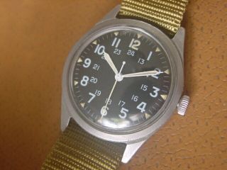 Vintage Benrus Military Issue Wrist Watch.  Dtu 2ap.  Vietnam Era