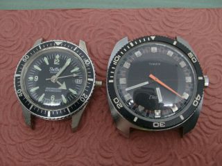 Timex And Sheffield Vintage Divers Watches