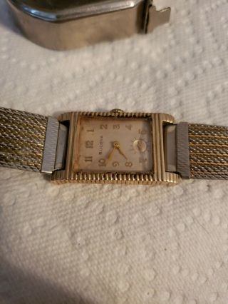 Vintage 1950 L0 Bulova Academy Award Watch 10k Gold Filled 7aa 21j