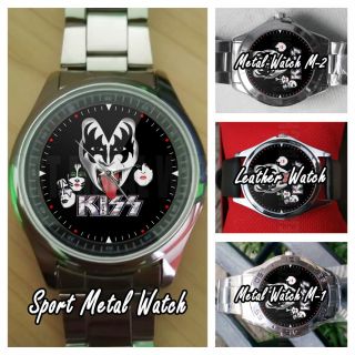 Wristwatch Kiss Rock Band Logo Men 