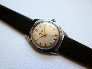 Elegant Very rare Vintage 1MChZ STOLICHNIE Men ' s dress watch from 1950 ' s years 2