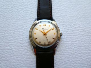 Elegant Very rare Vintage 1MChZ STOLICHNIE Men ' s dress watch from 1950 ' s years 4