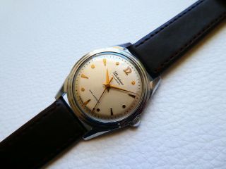 Elegant Very rare Vintage 1MChZ STOLICHNIE Men ' s dress watch from 1950 ' s years 7