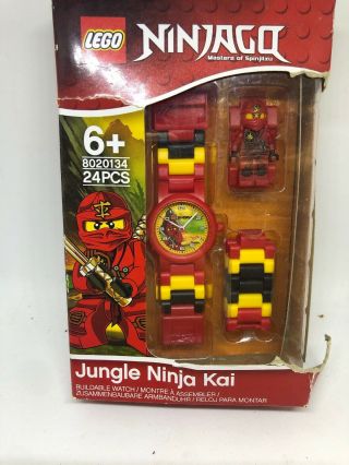 Lego Ninjago “jungle Ninja Kai” Red Yellow Analog Buildable Watch Aa19