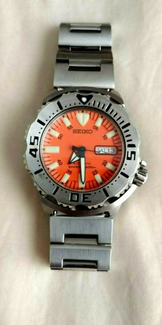 Seiko Diver Skx781 Automatic Men Watch - Orange Monster,