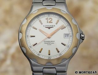 Longines Conquest Swiss Made Mens 37mm Quartz Stainless Steel C2000 Watch O173