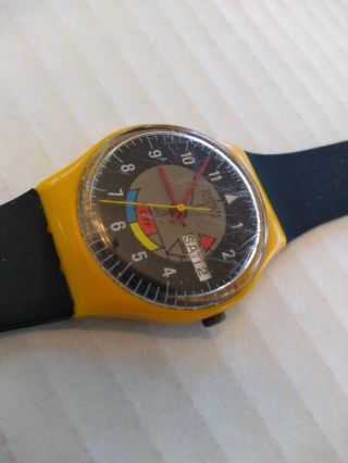 Swatch Watch 1985 Yamaha Racer GJ700 - battery and strap 5