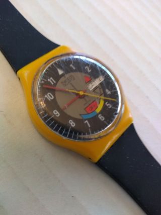Swatch Watch 1985 Yamaha Racer GJ700 - battery and strap 6