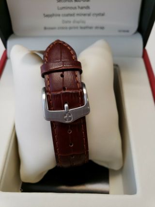 Wenger Men ' s 79313C ' Wenger ' Brown Leather Watch 3