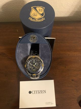 Citizen Skyhawk Blue Angels Jr3090 - 58l Wrist Watch For Men.  $550 See Photos