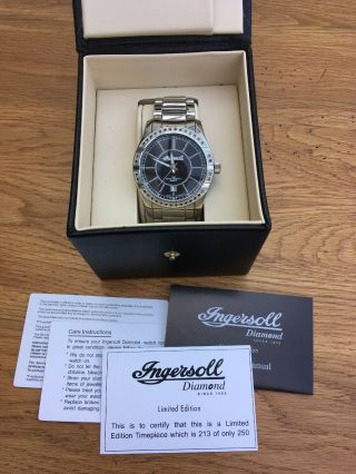 Ingersoll Diamond Men’s Watch.  Limited Edition 213/250.  Ig0670dmle