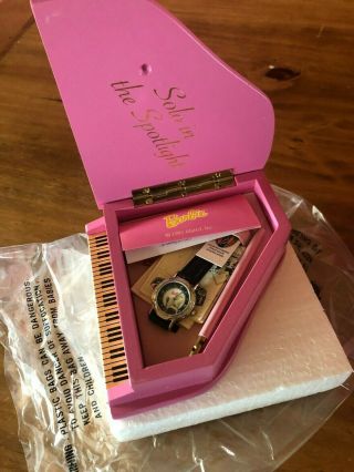 Barbie Solo In The Spotlight Fossil Watch With Pink Grande Piano Case 1995 Mib