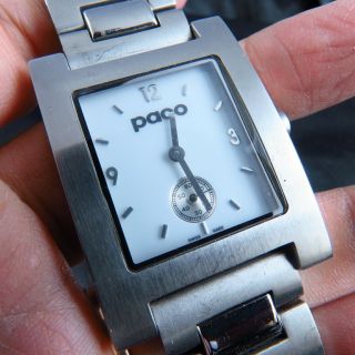 Swiss Made All Steel Paco Rabanne Modern Timepieces Quartz Men Watch