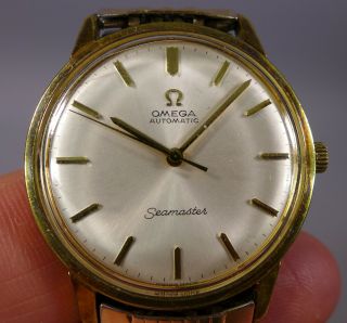 Vintage Swiss Made Omega Seamaster Automatic Wrist Watch Ticking 552 Calibre