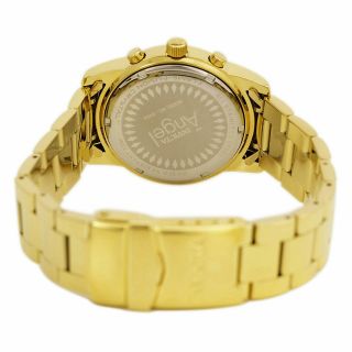 Invicta Women ' s Watch Angel Quartz Champagne MOP Dial Yellow Gold Bracelet 0466 3