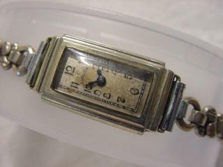 Vintage 14k Gold Fd Antique 1920 Art Deco Lady Hamilton Watch