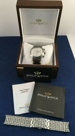 Philip Watch Admiral With Valjoux 7750 Swiss Automatic Chronograph Limited Ed.