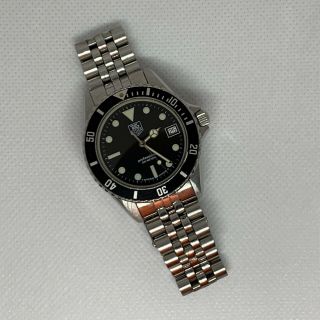 Vintage Tag Heuer Professional 200 980.  013b Stainless Steel Bracelet Mens Watch
