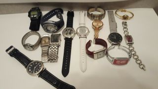 Watch Lot; Relic,  At&t,  Guess,  Lady Sovereign,  Xinhua,  Cannes,  Liz Cal 15 Total