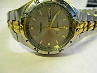 Armitron Men’s Stainless Steel Quartz Watch - Two Tone/runs And Looks Great