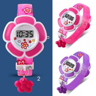 Children Girl Flower Digital Wrist Watch Cute Lovely For Kids As Gift Uk
