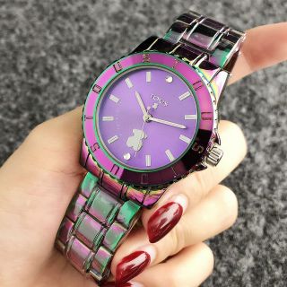 2019 Bear Watch Stainless Steel Plated Color Quartz Ladies Jewelry Watches Gift