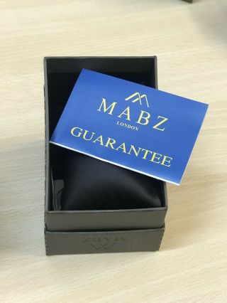 Mabz London Men ' s Watch Gold Plated Blue Face Dial Analogue Display 3