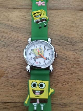 - Spongebob Childrens Watch With 3d Strap (green)