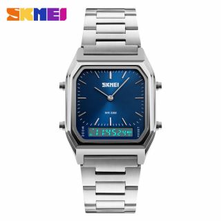 SKMEI Men ' s Gift Watch Multifunction Waterproof Stainless Steel Watch 3