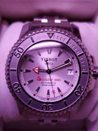 Men ' s Tissot Seastar 1000 Swiss 25 Jewel 44 mm S/S Automatic Diver ' s Watch 2