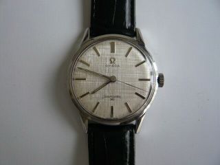 Vintage Men Watch Omega Seamaster 30 Linen Dial Hand Winding 285 Great.
