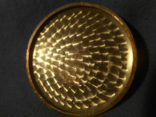 Vintage Men ' s 18K Gold Glycine Bienne - Geneve 35439 Watch keeps time missing knob 3