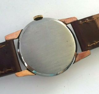 Vintage Coronet rose Gold filled / stainless steel mens watch,  cal.  930 5
