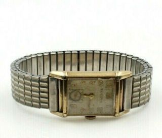 Vintage Bulova Mechanical Hand Wind Gold Filled Stretch Wristwatch Nr 6414 - 9