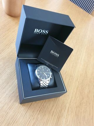 Hugo Boss Mens Watch Chronograph Stainless Steel Quartzt Rrp £250