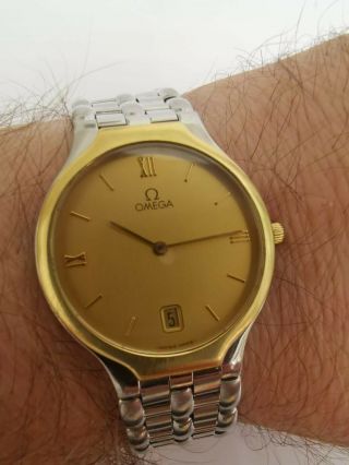 Vintage Omega 18k Solid Gold Bezel Dress Watch
