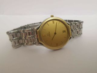 Vintage Omega 18k solid gold bezel dress watch 2