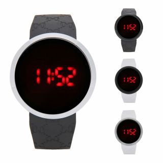 Mens Waterproof Led Watch Touch Screen Silicone Wrist Watch Gift Accessories
