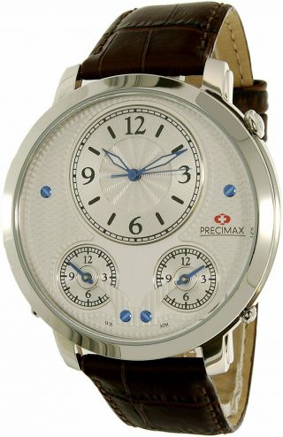 Precimax Men Japanese Quartz Dial Color Silver Watch (px16001)