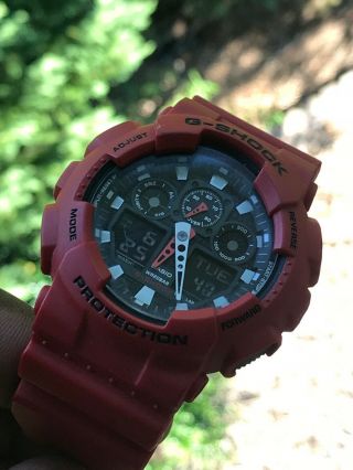 Casio Ga - 100b - 4 Wrist Watch