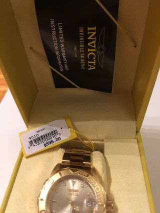 Invicta 9010 40 mm Men ' s Wrist Watch - Gold - Automatic 2