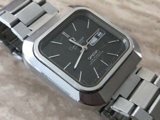 Vintage Omega Constellation Day/date Rare Spider Dial Ss Men 