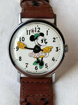 Vintage Ingersoll Minnie Mouse Character Watch Wind Up,  For Dail
