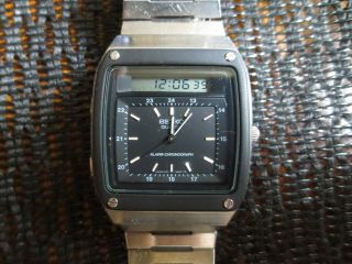 Very Rare Vintage James Bond Seiko H357 - 5040 Lcd Digital Watch - 1980 