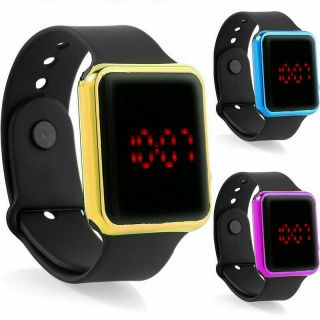 Digital Silikon Led Armband Uhr Armbanduhr Watch Herren Damen Kinder Sport 2019
